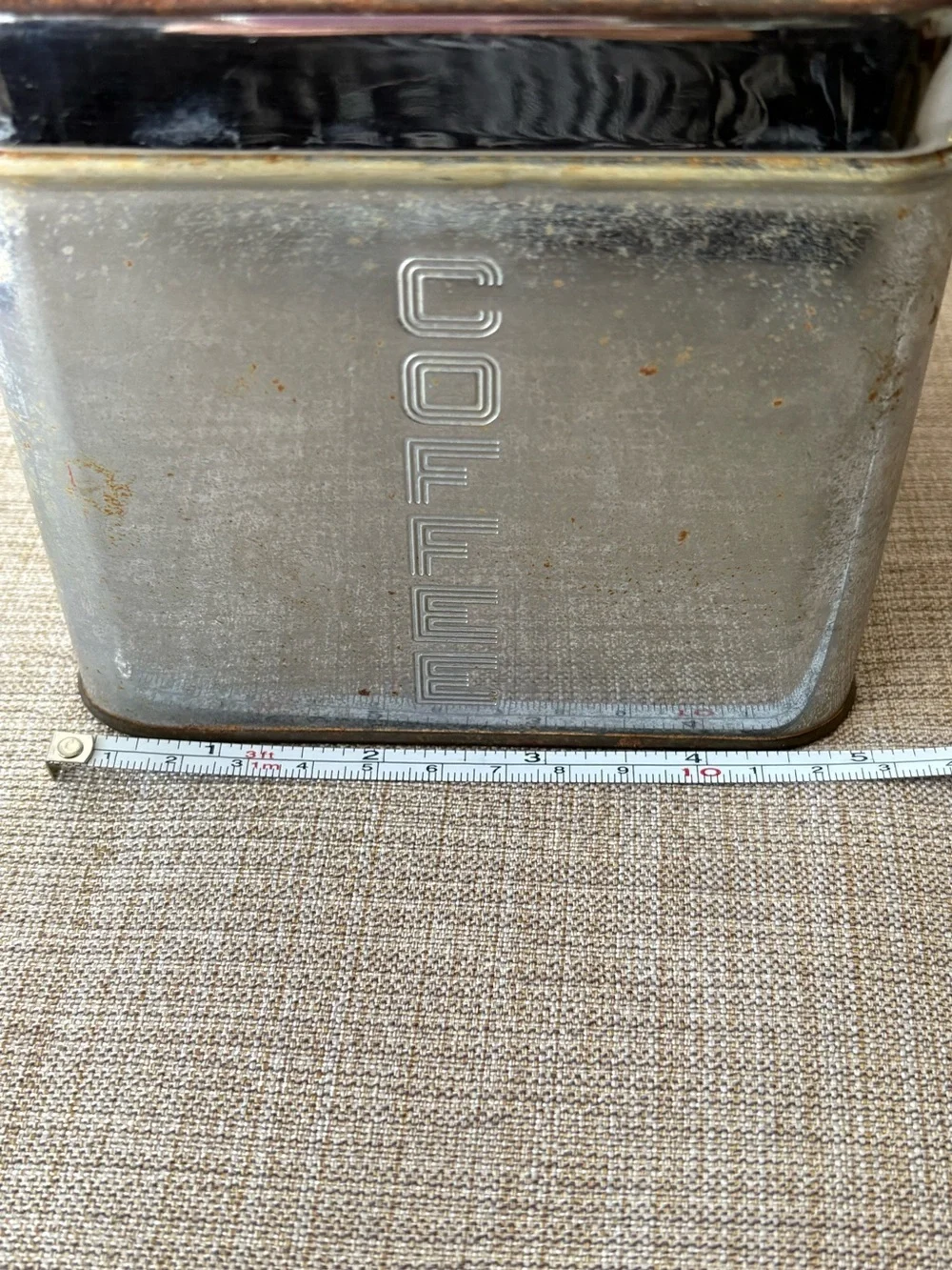 Vintage Beauty Ware Stainless Steel Flour & Coffee Canisters Set Stackable VTG